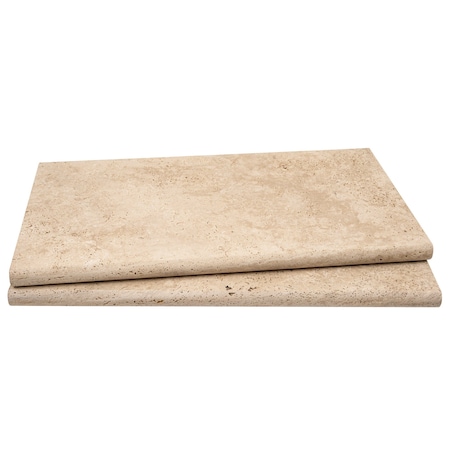 Msi Tuscany Ivory 12in X 24in Honed Travertine Pool Coping ZOR-LSC-0191